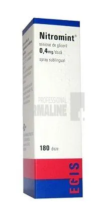 Nitromint 0,4mg/doză spray sublingual