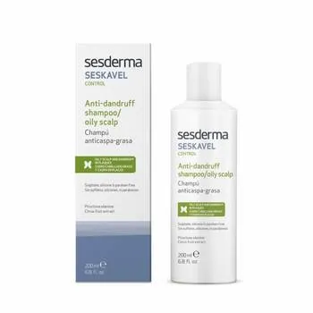 Sampon anti-matreata pentru par gras Seskavel Control, 200ml, Sesderma