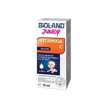 Bioland Junior vitamina C solutie x 10ml