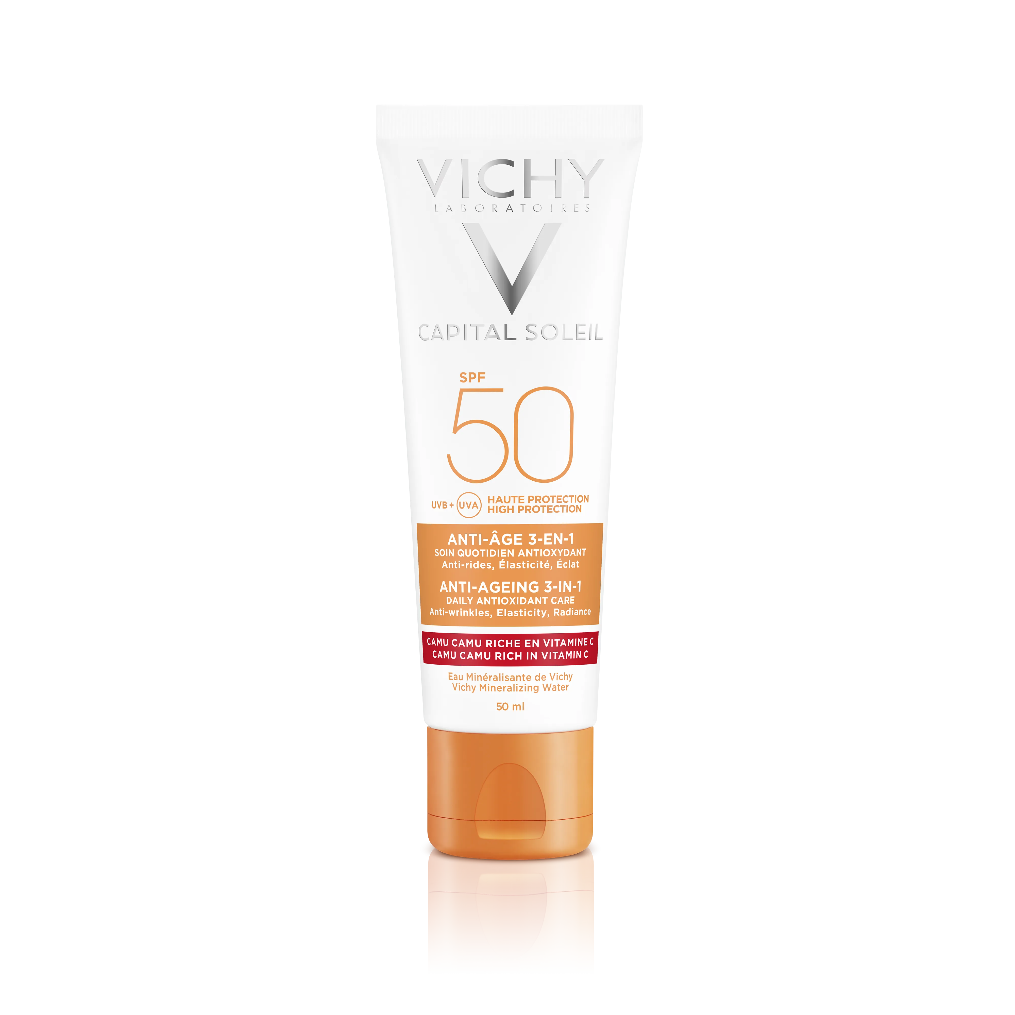 Vichy Capital Soleil Crema antioxidanta anti-rid 3in1 SPF50 50 ml