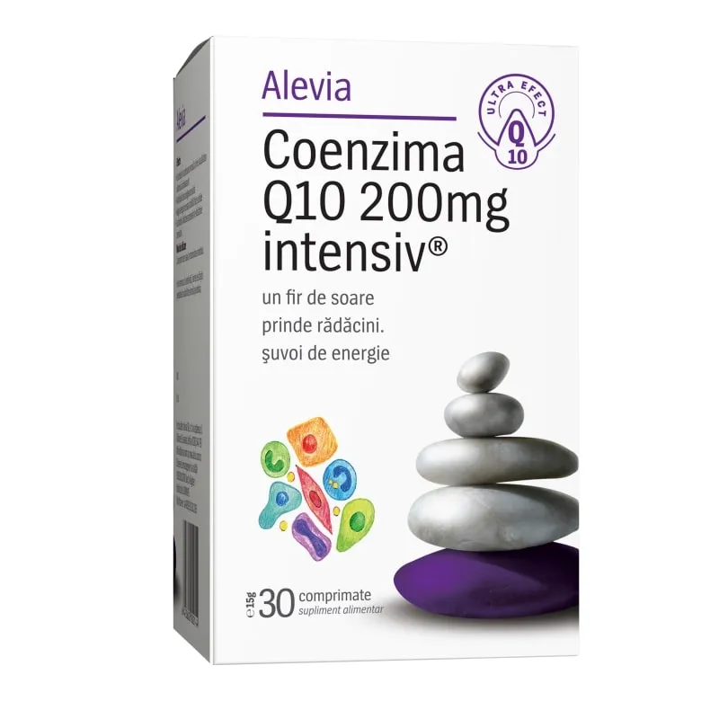 Alevia Coenzima Q10 200 mg intensiv  30 comprimate
