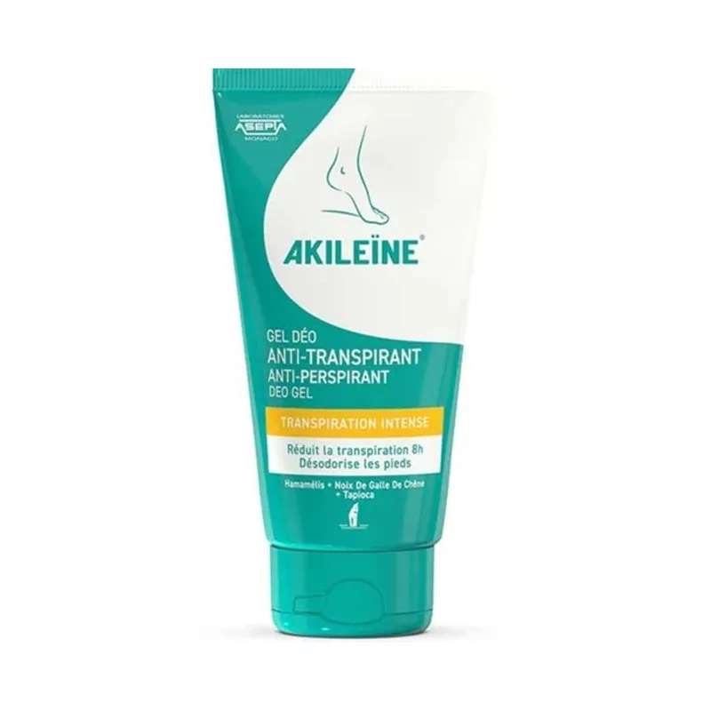 Gel deo antiperspirant foarte puternic Akileine, 75 ml, Asepta