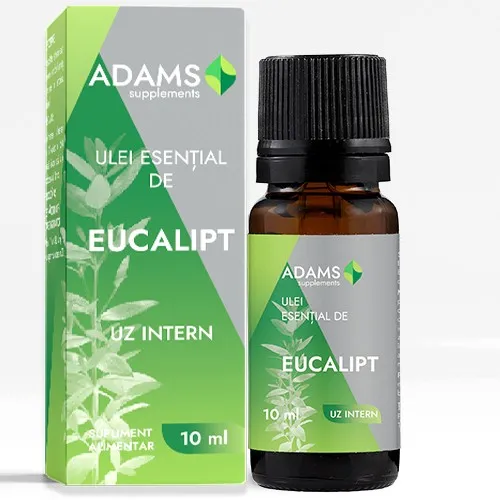 Ulei esential de Eucalipt, 10 ml, uz intern, Adams Vision