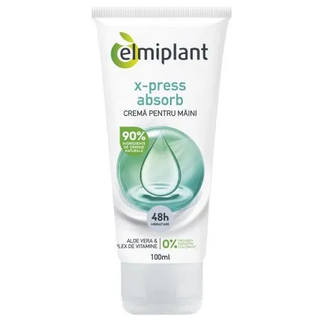 Crema pentru maini Xpress Absorb, 100 ml, Elmiplant