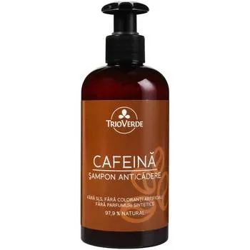 Sampon anticadere cu cafeina, 250ml, Trio Verde