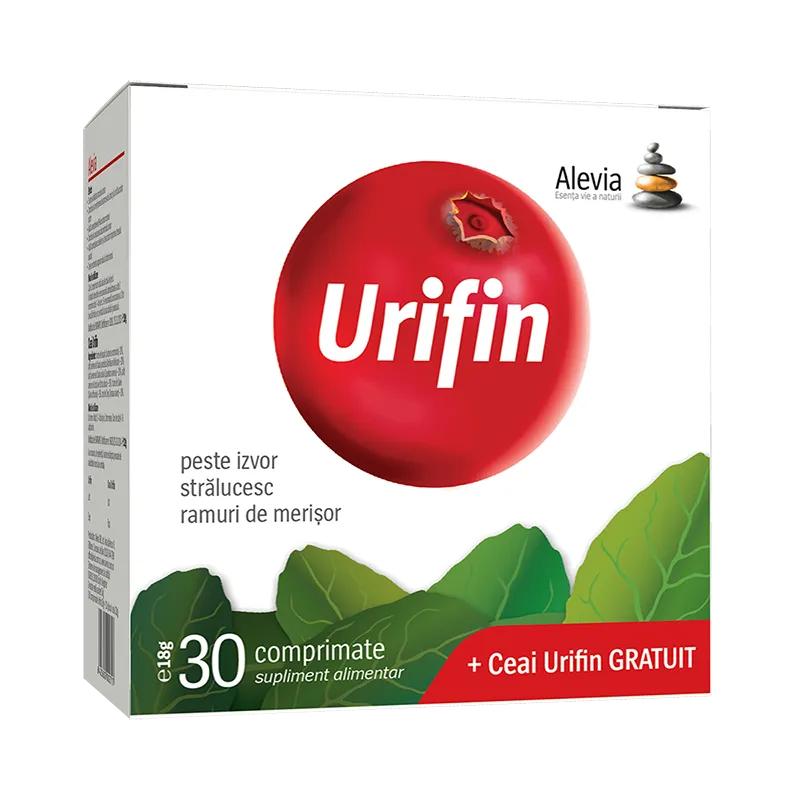 Urifin + Ceai Urifin, 30 comprimate+20 plicuri, Alevia