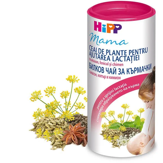 Ceai instant natural pentru ajutarea lactatiei, 200 g, Hipp