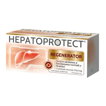 Hepatoprotect Regenerator, 32 capsule moi, Biofarm