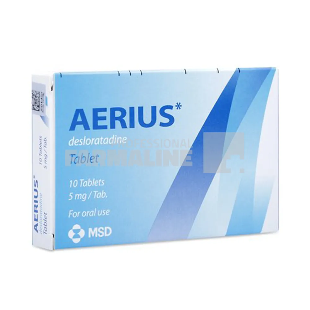 AERIUS 5 mg X 10 COMPR. FILM. 5mg MERCK SHARP &amp; DO