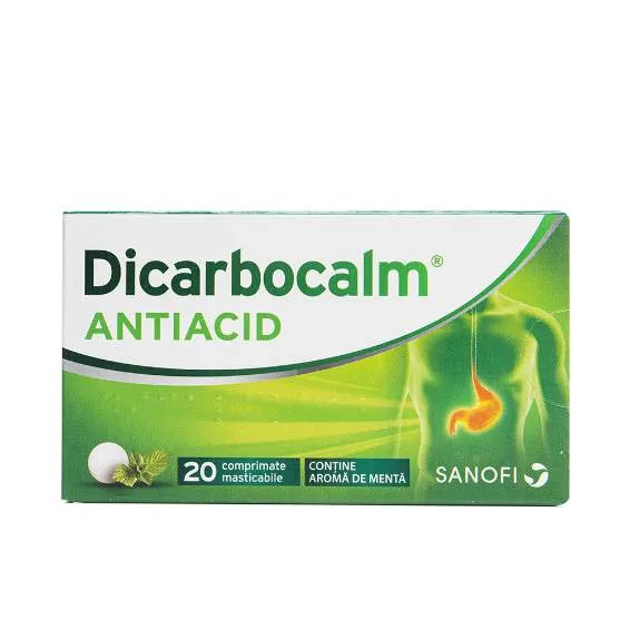 DICARBOCALM 20 COMPRIMATE MASTICABILE