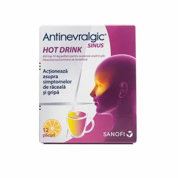 Antinevralgic Sinus Hot Drink Opella, 12 plicuri, Sanofi