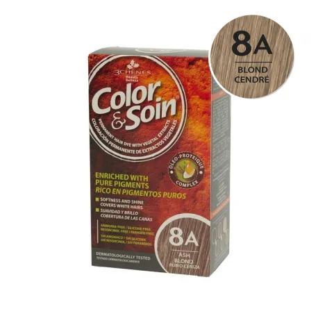 Color Soin Vopsea de par blond cendre 8A