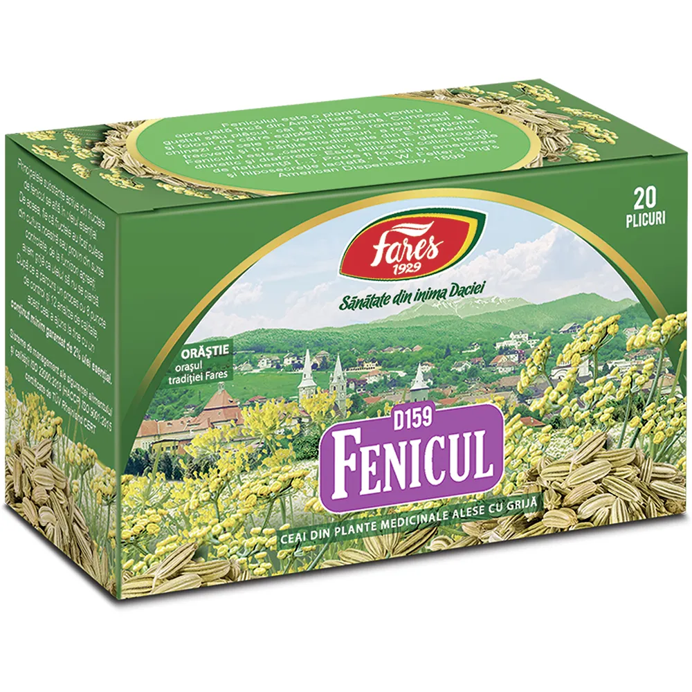 Ceai Fenicul D 159, 20 plicuri, Fares