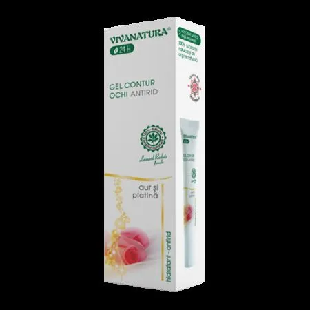 Gel pentru conturul ochilor, 15 ml, Vivanatura