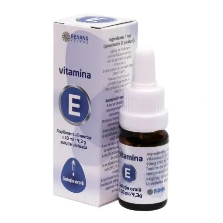 Vitamina E, solutie orala, 10 ml, Renans