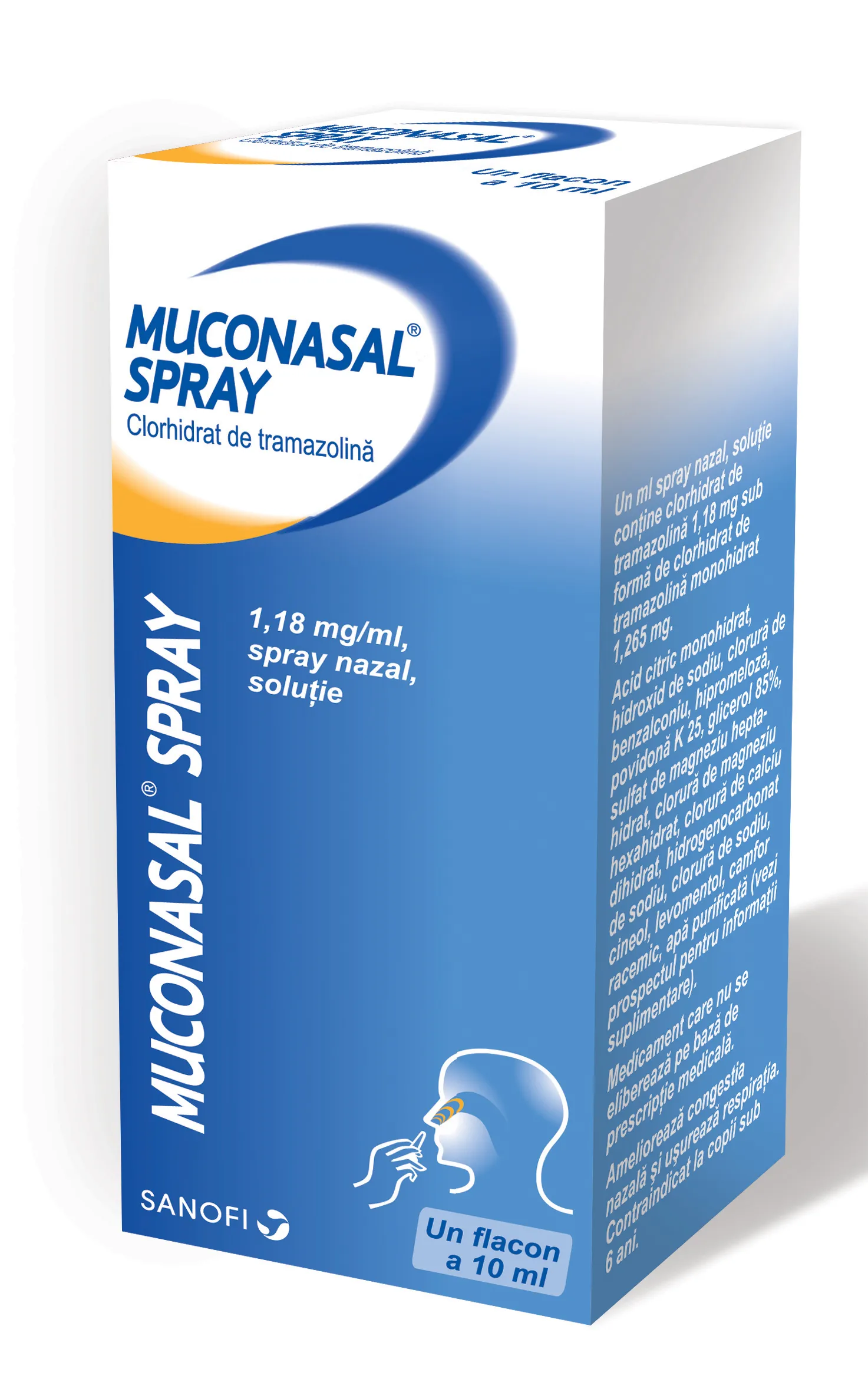 Muconasal spray 1,18mg/ml x 10ml SANOFI