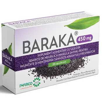 Baraka 450 mg, 24 capsule moi, Pharco