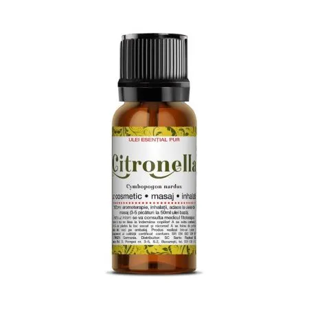 Ulei esential de Citronella, 10ml, Steaua Divina