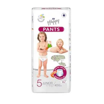 Scutece-chilotel Happy Pant Junior 11-18kg, 40 bucati, Bella Baby