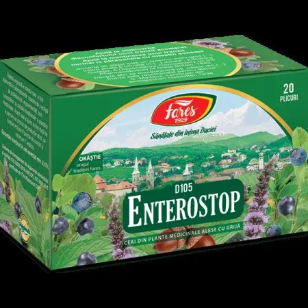 Ceai Enterostop,  D105, 20 plicuri, Fares