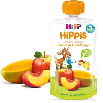 Hipp Hippis Piure Mar, Mango si Piersica 12+ luni 100 g