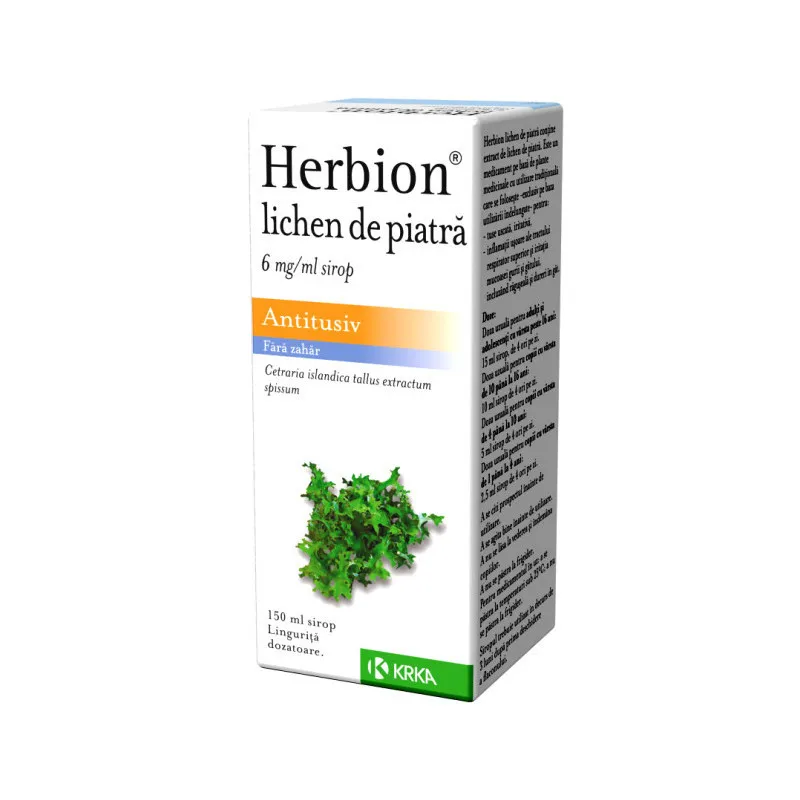 HERBION LICHEN DE PIATRA 6MG/ML SIROP 150ML