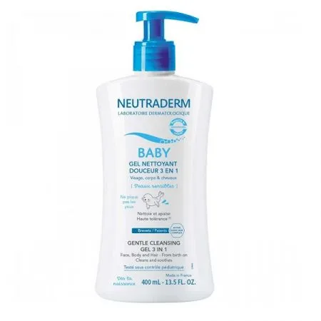 Gel de curatare delicata 3 in 1 Baby, 400 ml, Neutraderm