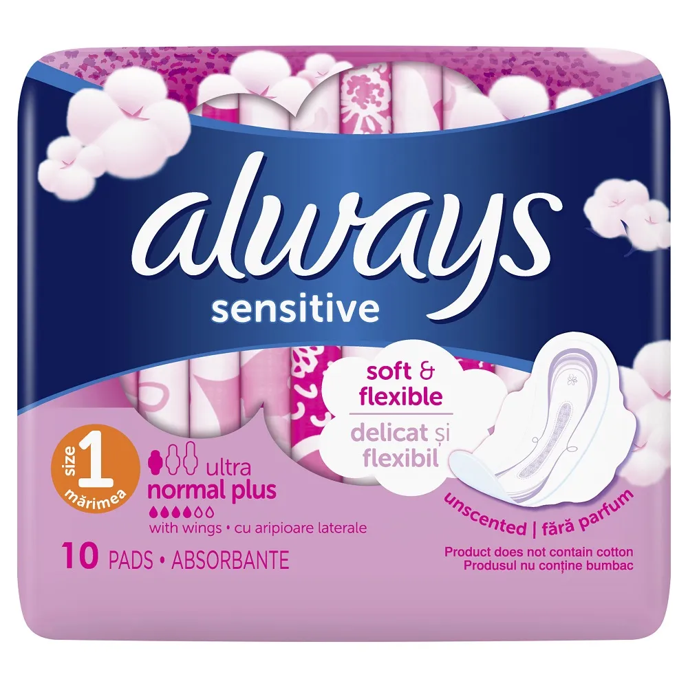 ALWAYS Sensitive Ultra Plus , 10 bucati, P&G