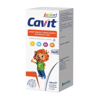 Sirop pentru consolidarea sistemului osos Cavit junior, 150ml, Biofarm