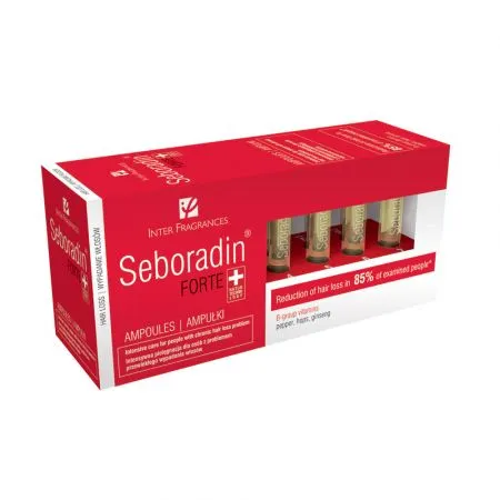 Tratament impotriva caderii parului Forte, 14 fiole x 5.5 ml, Seboradin