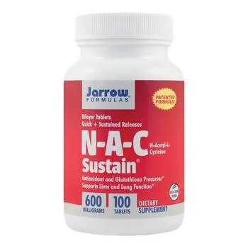 N-A-C Sustain 600mg Jarrow Formulas, 100 tablete, Secom