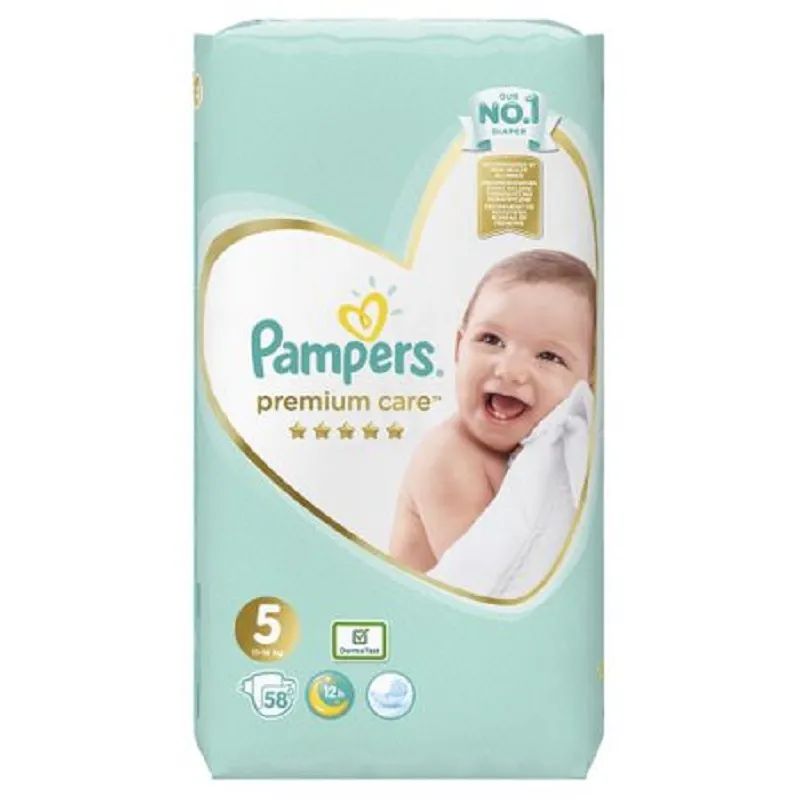 Scutece nr. 5 Junior Premium Care, 11-25kg, 58 bucati, Pampers