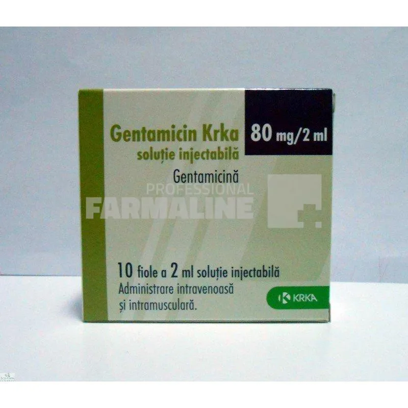 GENTAMICIN KRKA x 10 SOL. INJ. 80mg/2ml KRKA D.D. NOVO MESTO