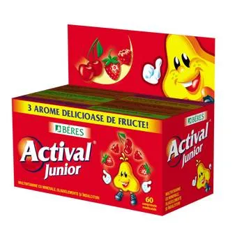 Actival Junior, 60 comprimate masticabile, Beres