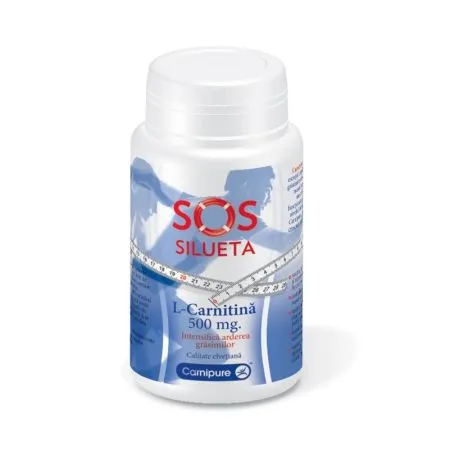 L-Carnitina SoS Silueta, 500mg, 60 capsule, Rotta Natura