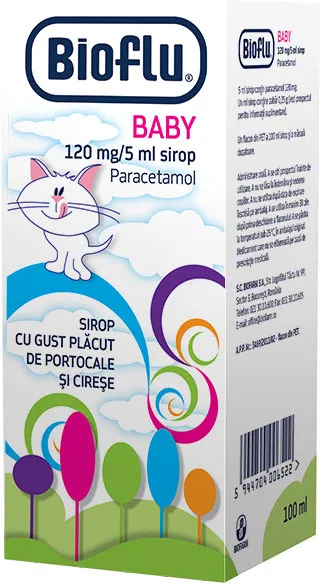 BIOFLU BABY 120MG/5ML SIROP 100ML