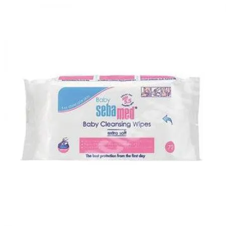 Servetele umede Baby, 72 bucati, sebamed