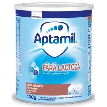 Aptamil Lapte fara lactoza, 0+ luni, 400 g, Nutricia