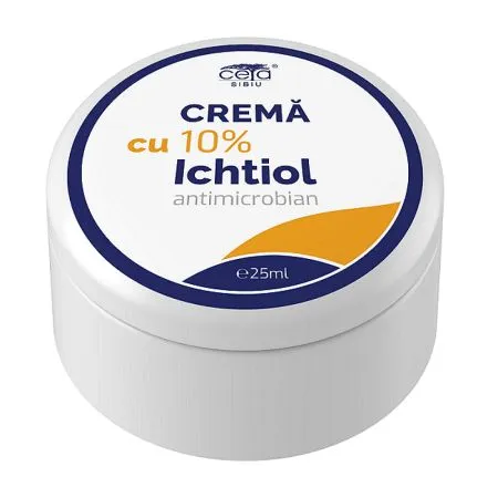 Crema cu 10% ichtiol, 25 ml, Ceta Sibiu