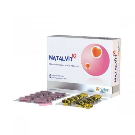 Natalvit IQ, 30 comprimate + 30 capsule, Hyllan