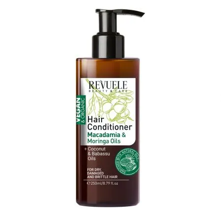 Balsam pentru par, cu ulei de Macadamia si Moringa, 250 ml, Revuele