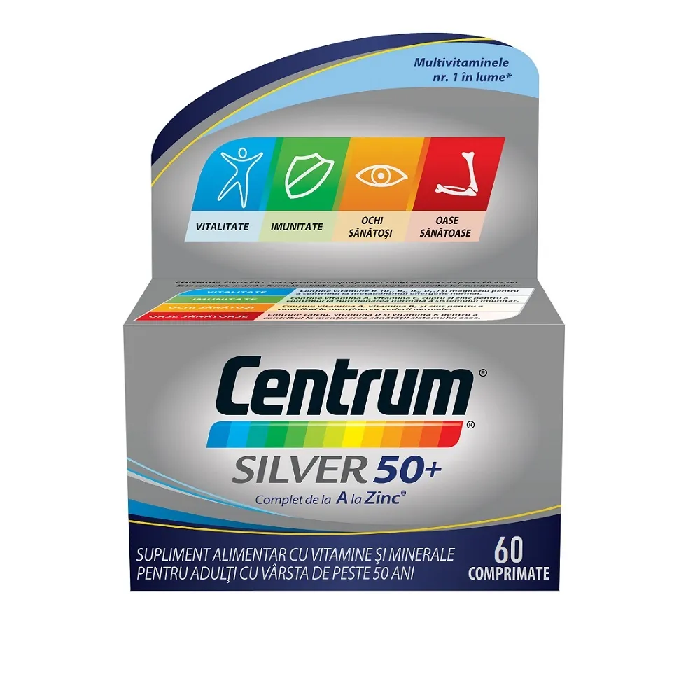 Centrum Silver 50+ A-Z  x 60 comprimate