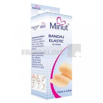 Minut Bandaj elastic cu clema 15 cm x 4.5m