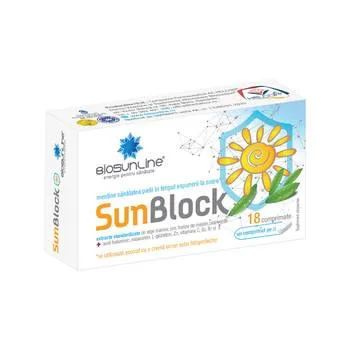 Sun Block, 18 comprimate, BioSunLine