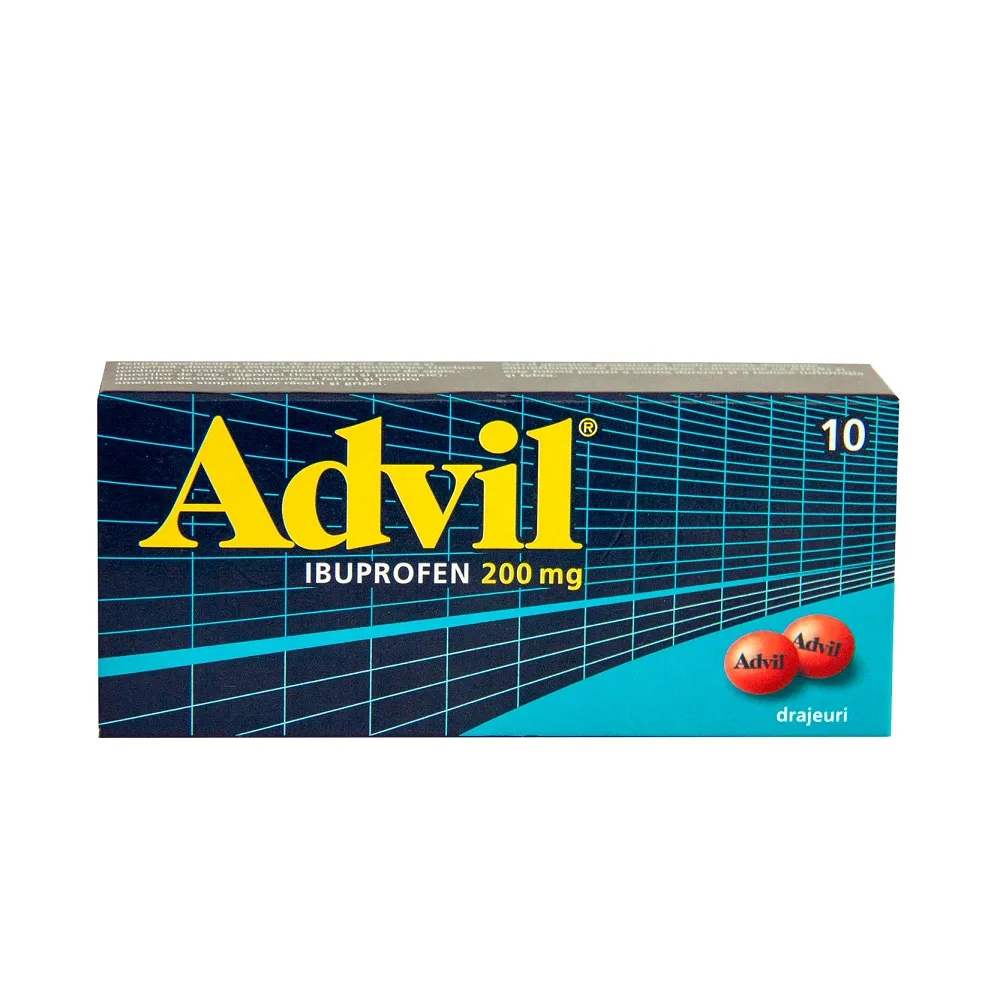 Advil 200 mg x 10 drajeuri