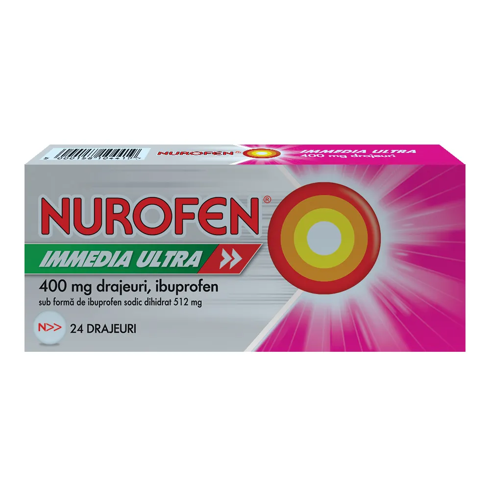 Nurofen Immedia Ultra 400mg x 24 drajeuri