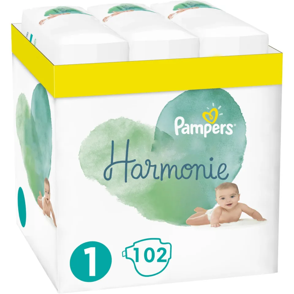 PAMPERS HARMONIE 2-5KG 102 BUCATI MARIMEA 1