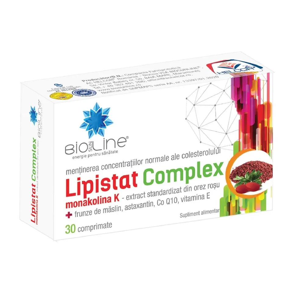 LIPISTAT COMPLEX 30 COMPRIMATE HELCOR