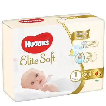 Huggies Pamp. Elite Soft nr.1 2-5kg x 26