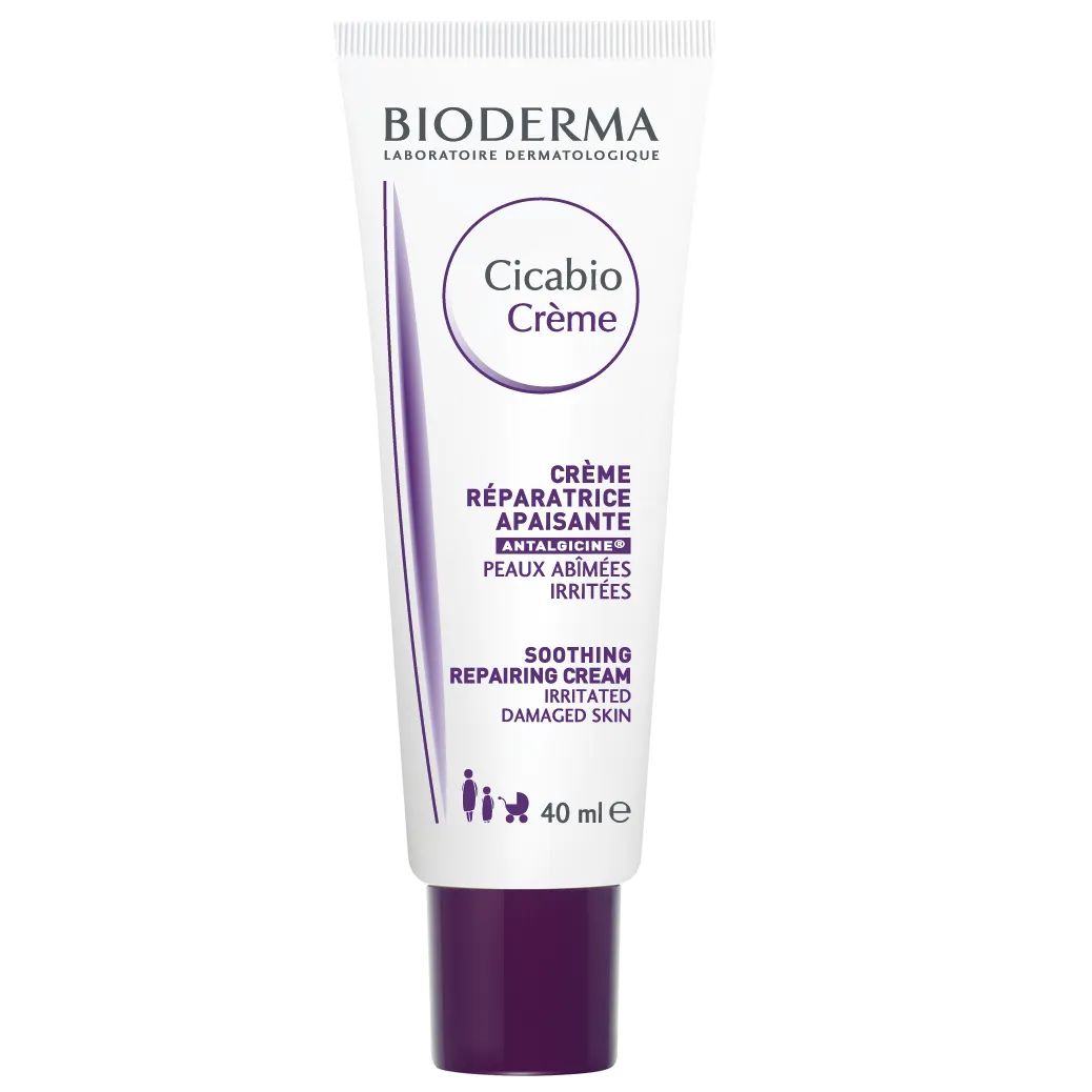 BIODERMA Crema hidratanta pentru iritatii si leziuni Cicabio Creme, 40 ml